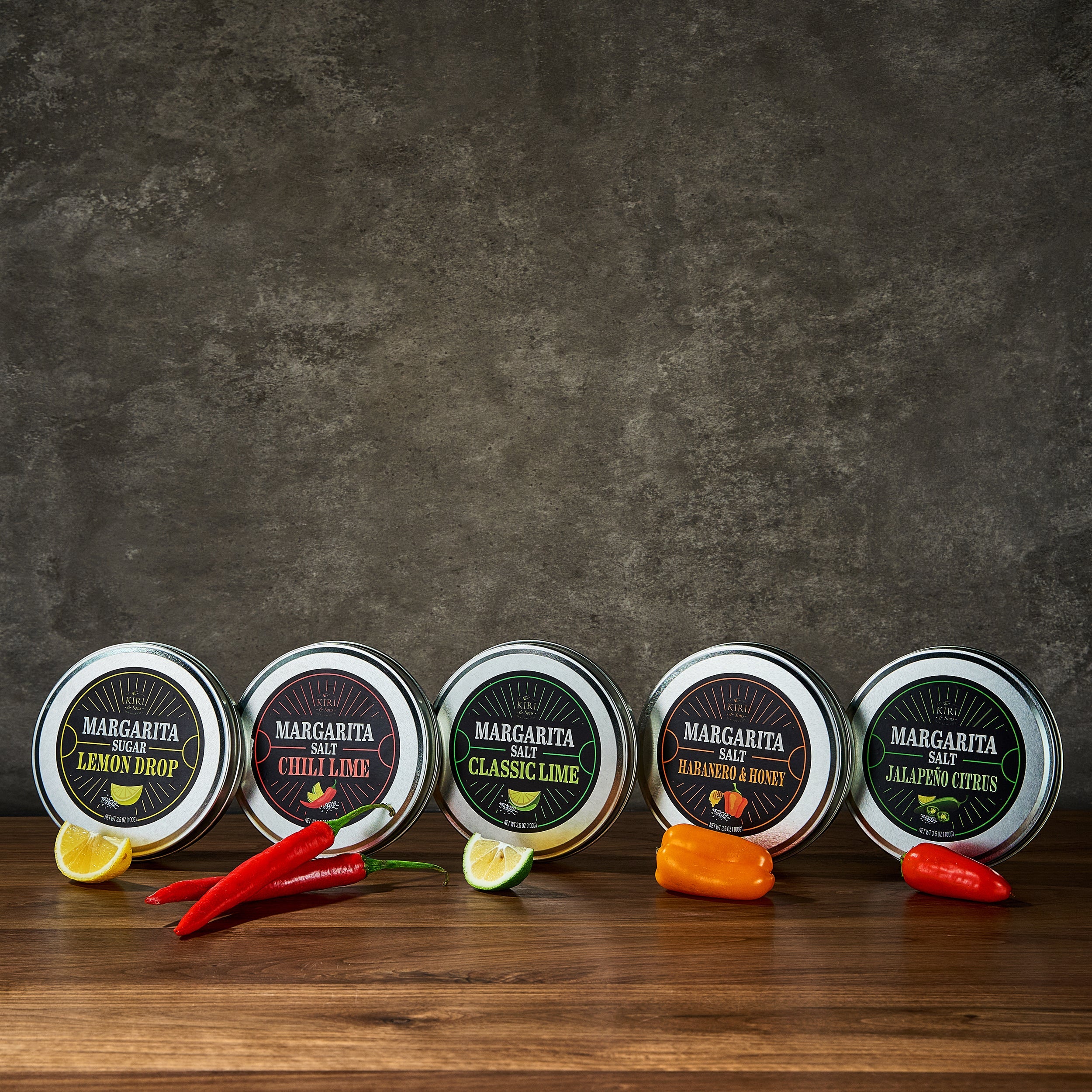 5 Pack Premium Margarita Cocktail Flavored Salt Rimmer Variety Set 3 5OZ Chili Lime Lemon Drop Sugar