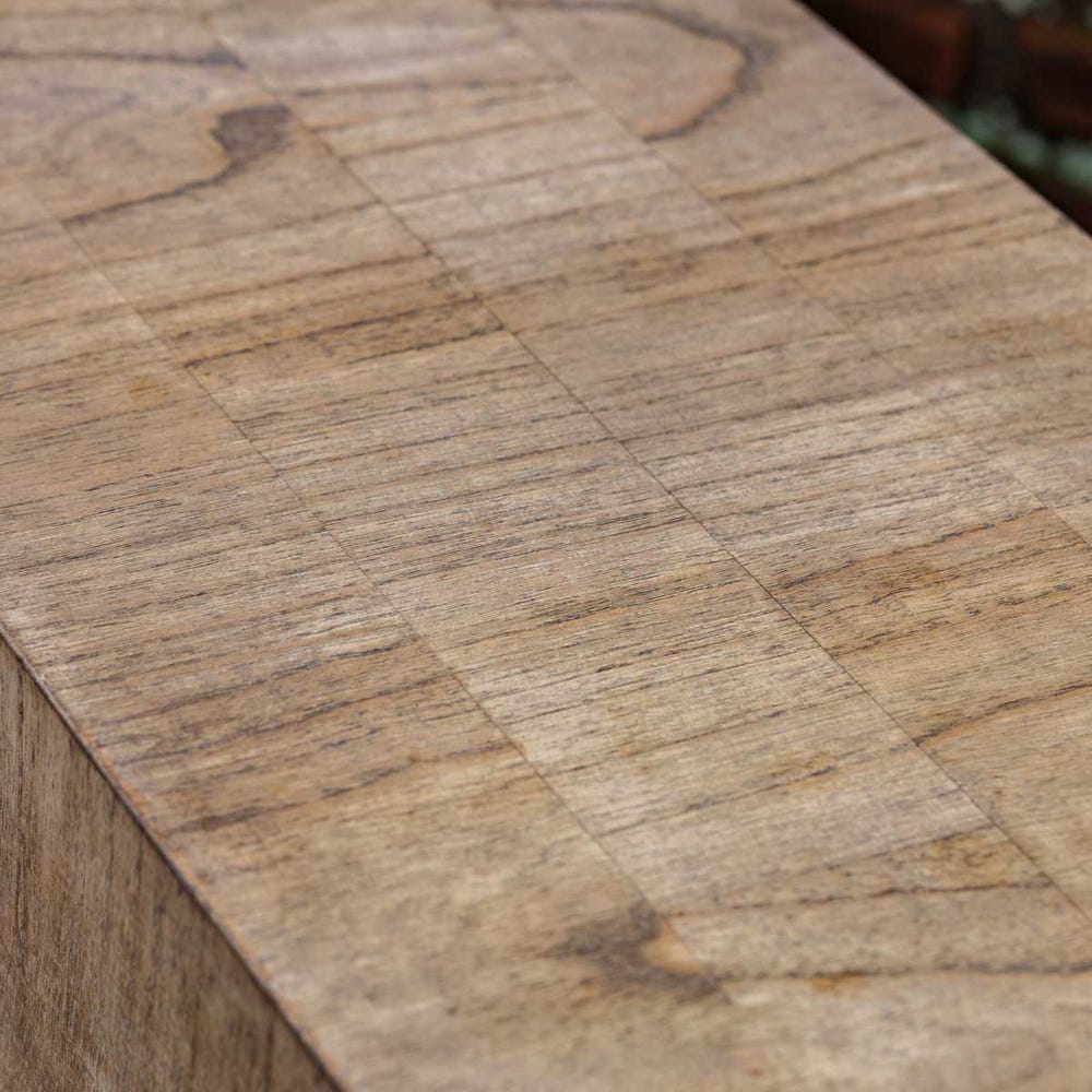 The Arden Oatmeal Wood Console Table