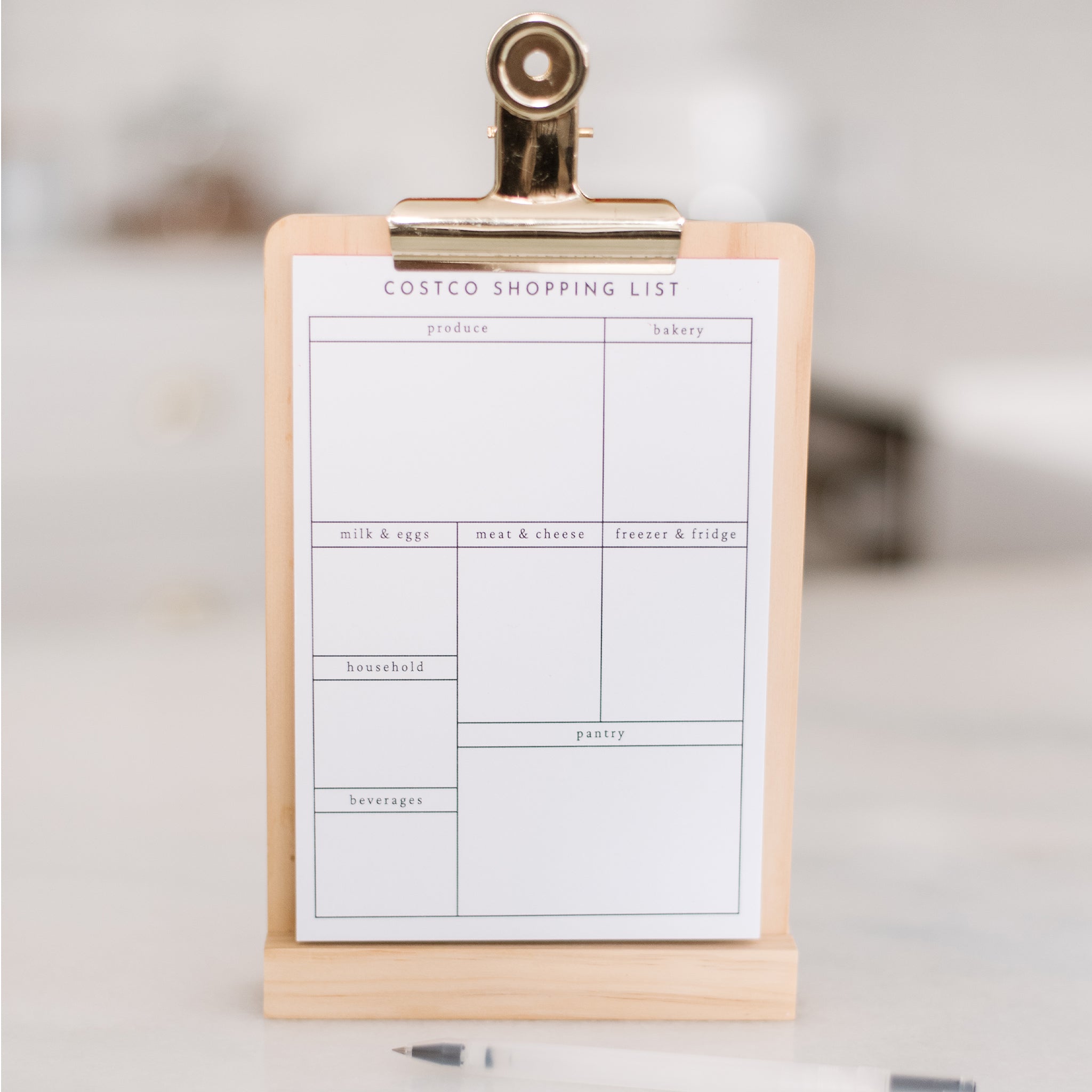 Costco Shopping List Notepad