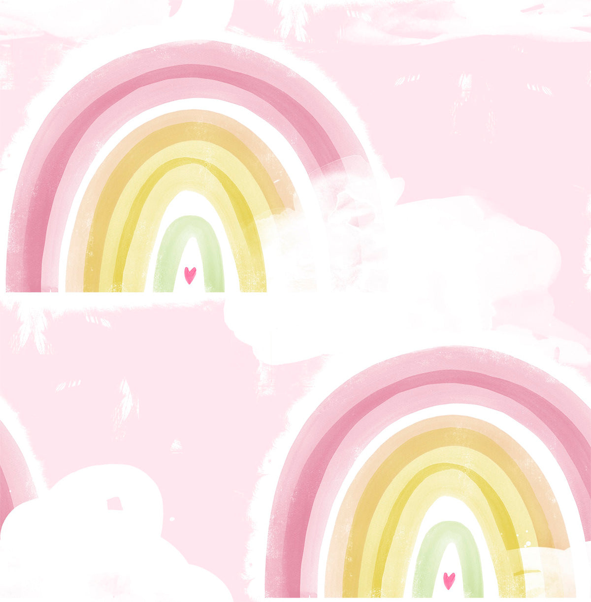 Day Dreamers Kids Rainbow Unpasted Wallpaper