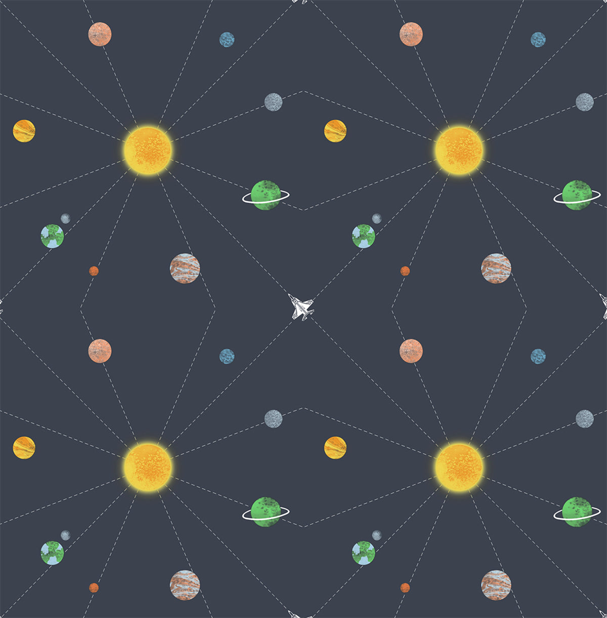 Day Dreamers Connecting Space Kids Unpasted Wallpaper