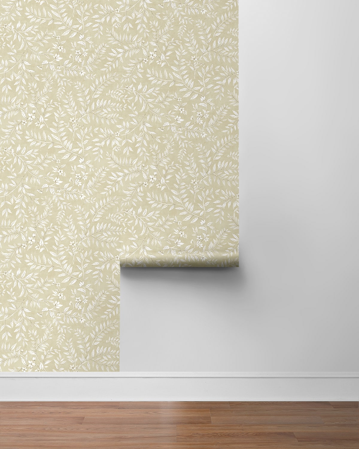 Vining Leaf Trail Premium Matte Non-Woven Peel and Stick Wallpaper