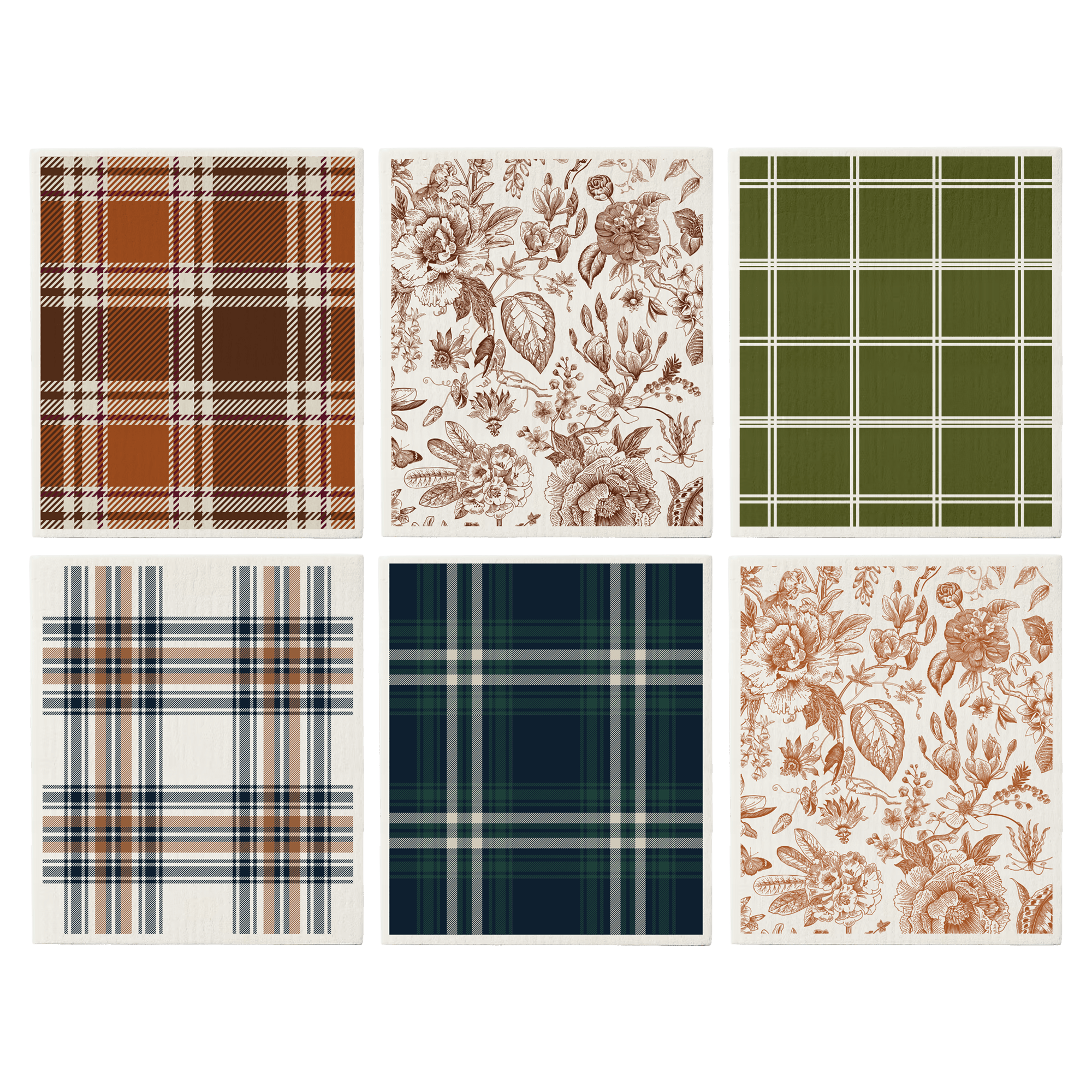 Fall Pattern Swedish Dishcloths