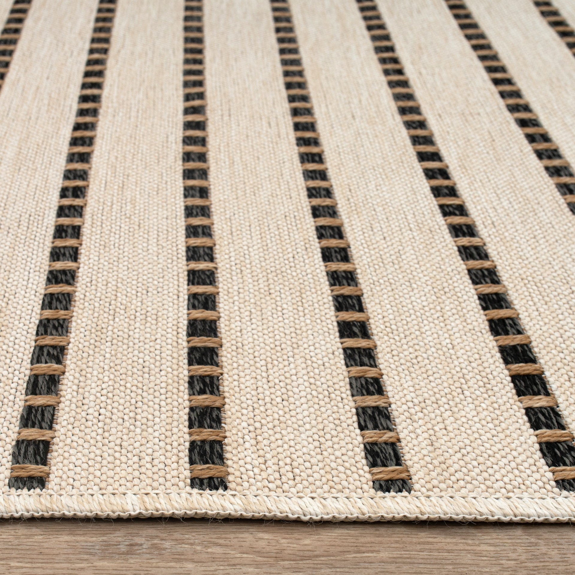 East Green Ottenby Dashed Stripe Outdoor Area Rug