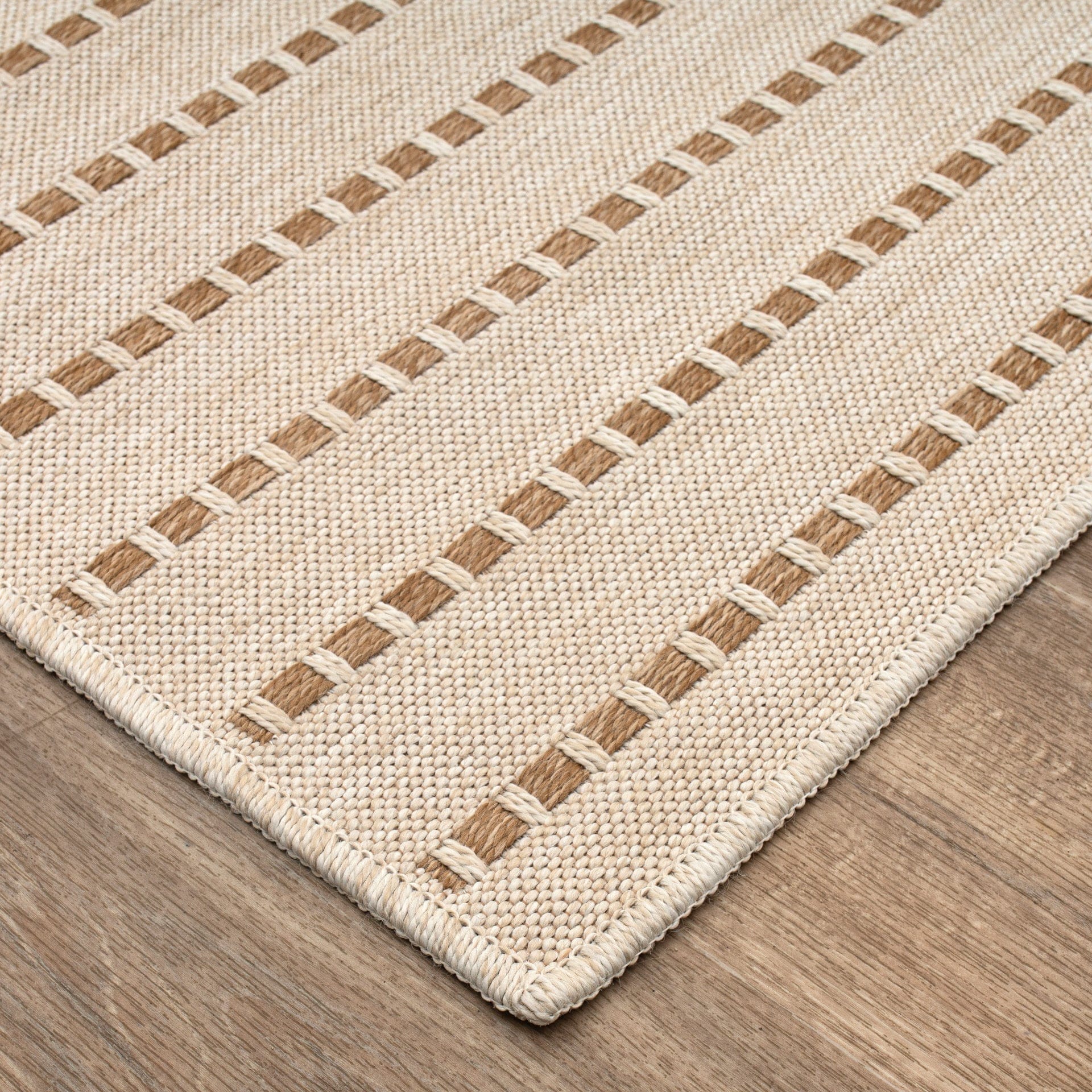 East Green Ottenby Dashed Stripe Outdoor Area Rug