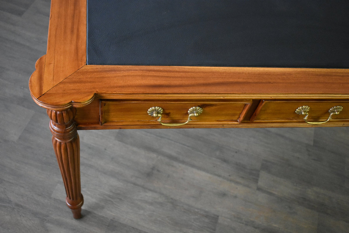 Legacy Leather Top Desk - Light Brown Walnut