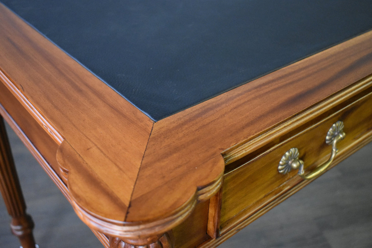 Legacy Leather Top Desk - Light Brown Walnut