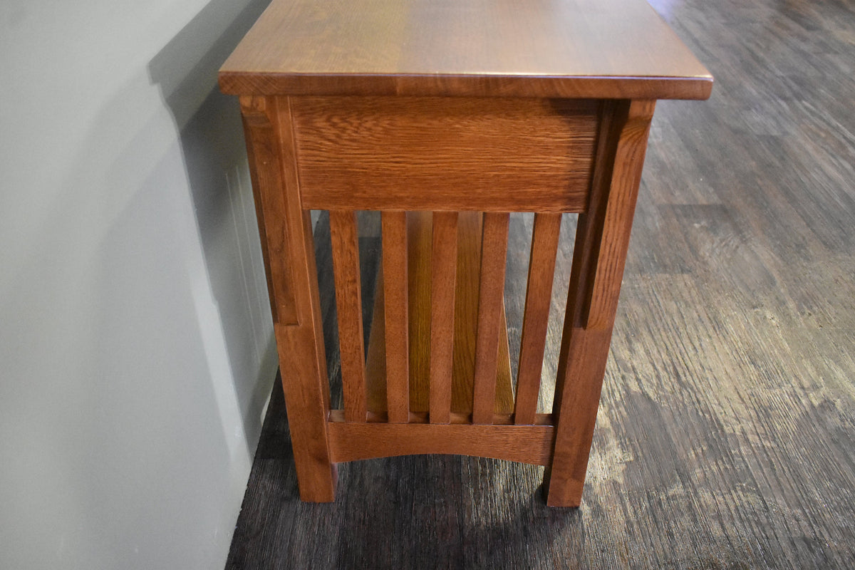 Mission 1 Drawer Crofter Style Console Table - Michael's Cherry Stain