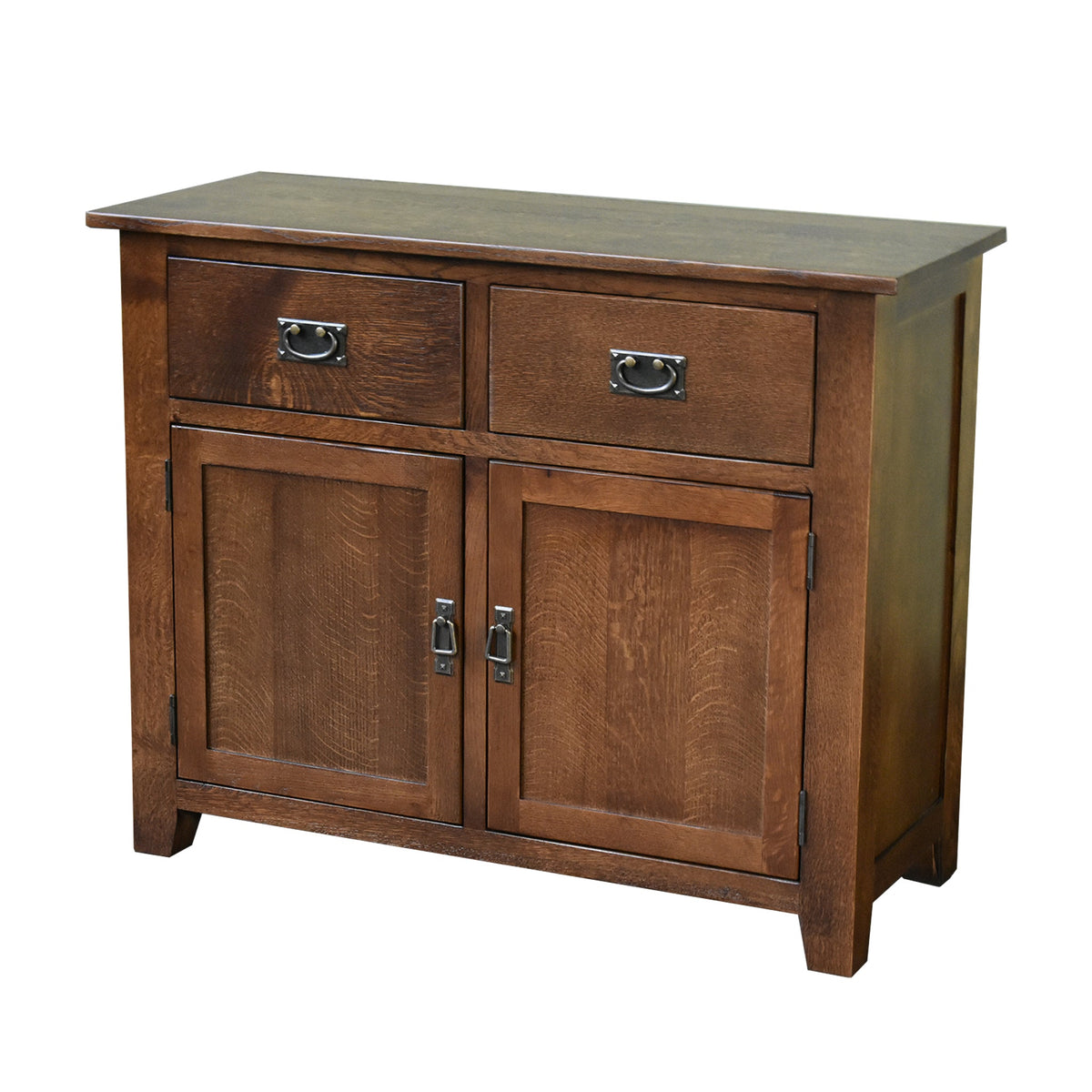 Mission 2-Door 2-Drawer Sideboard, Console – Walnut Finish