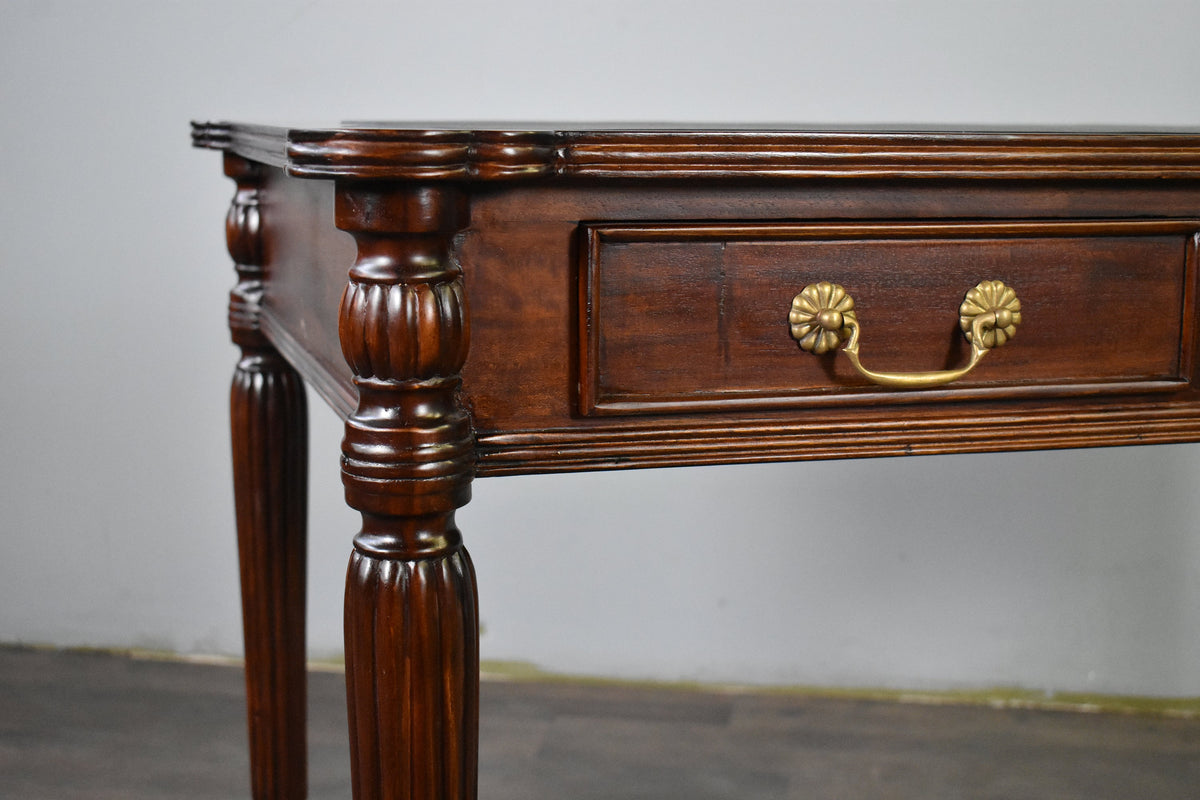 Legacy Leather Top Desk - Brown Walnut