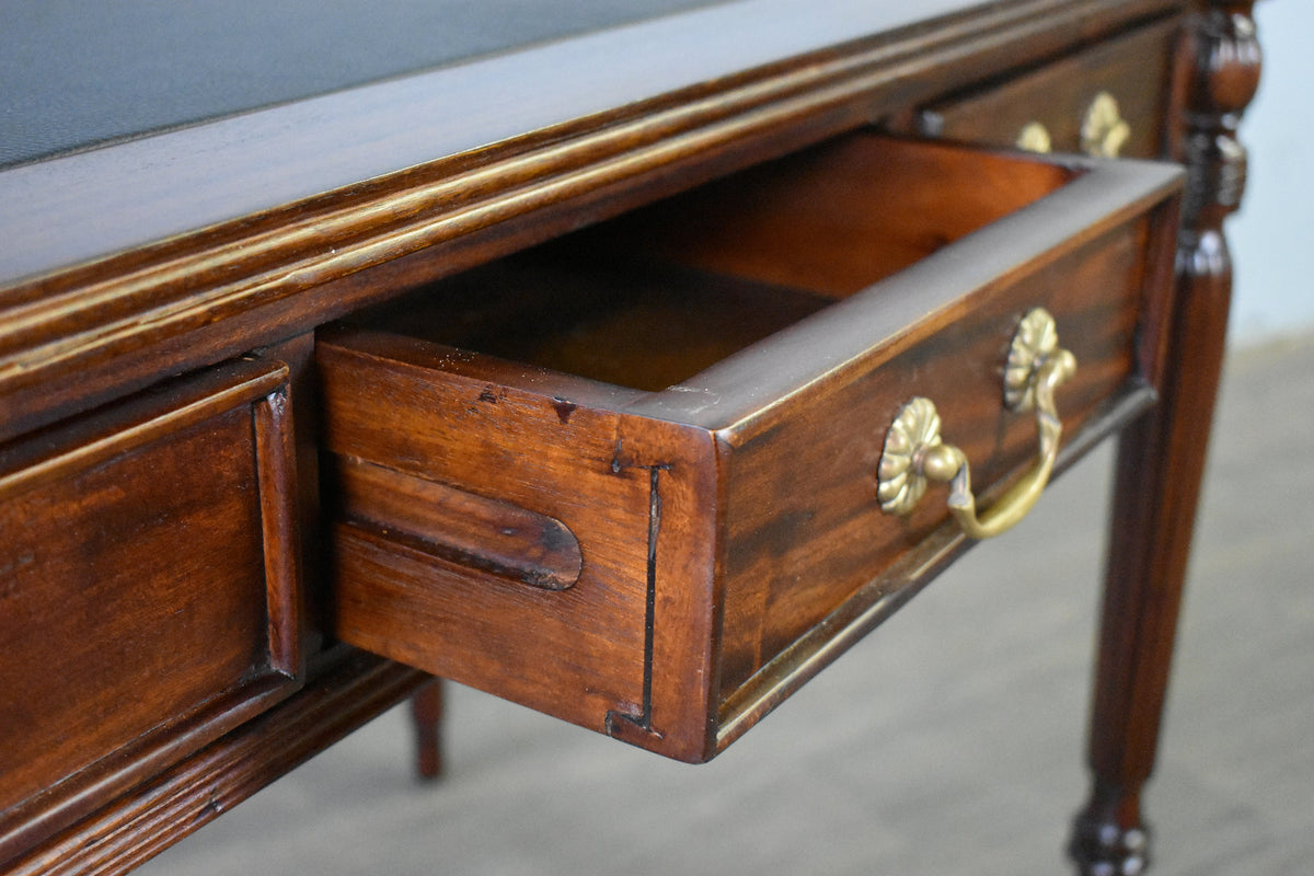 Legacy Leather Top Desk - Brown Walnut