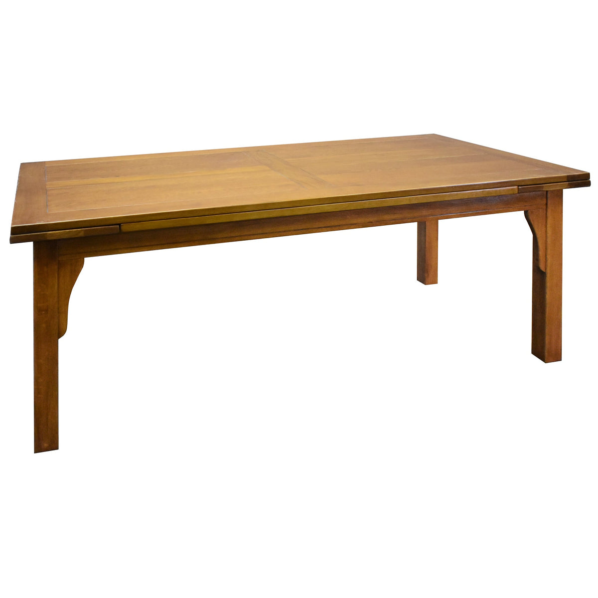 Mission Style Oak Stow Leaf Dining Table (2 Colors Available)