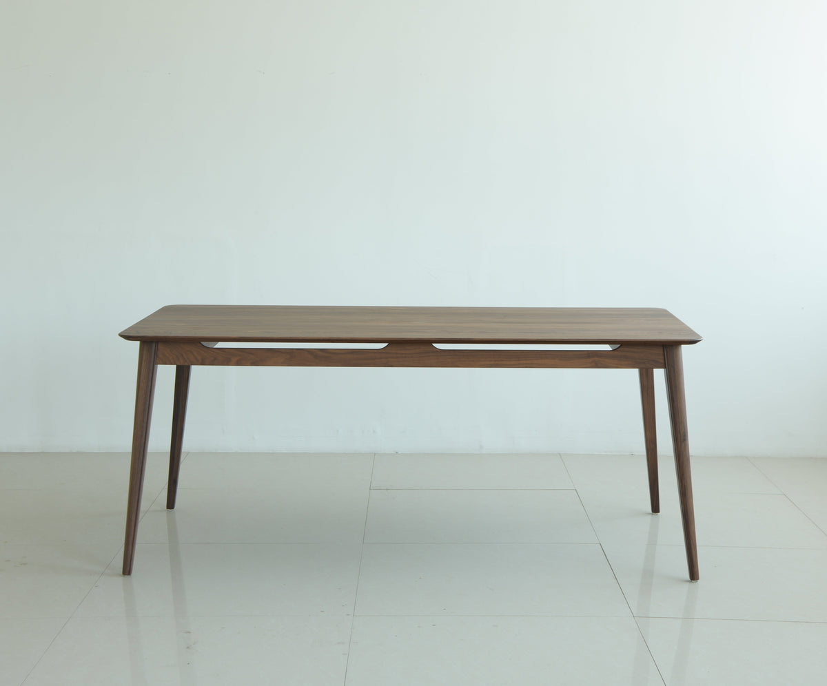 Isabella Mid Century Walnut Dining Table and Chairs