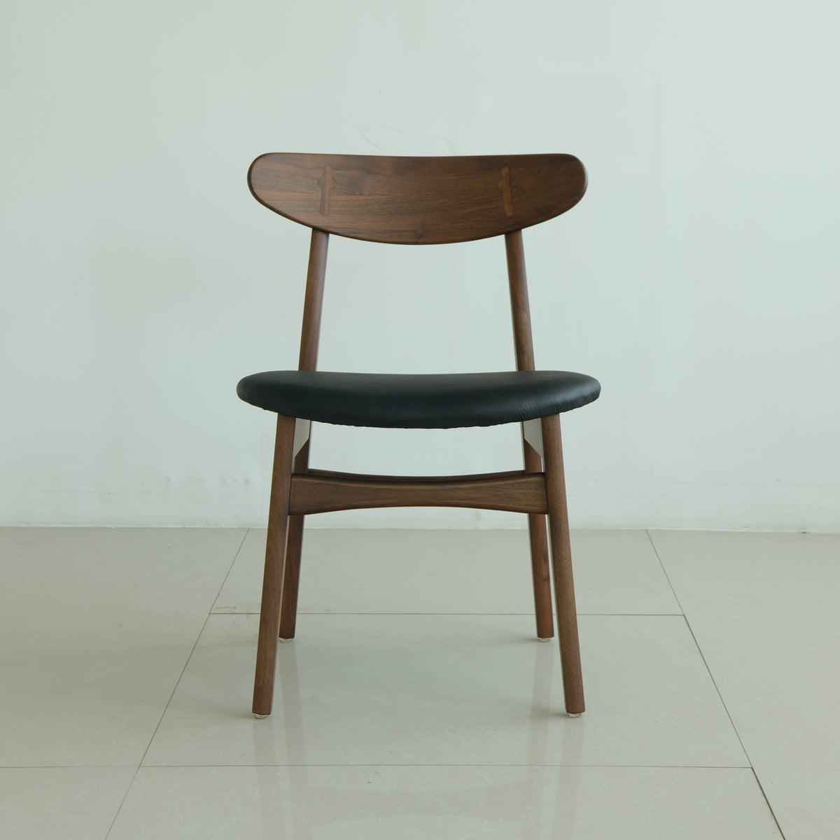 Isabella Mid Century round dining table set - American Black Walnut