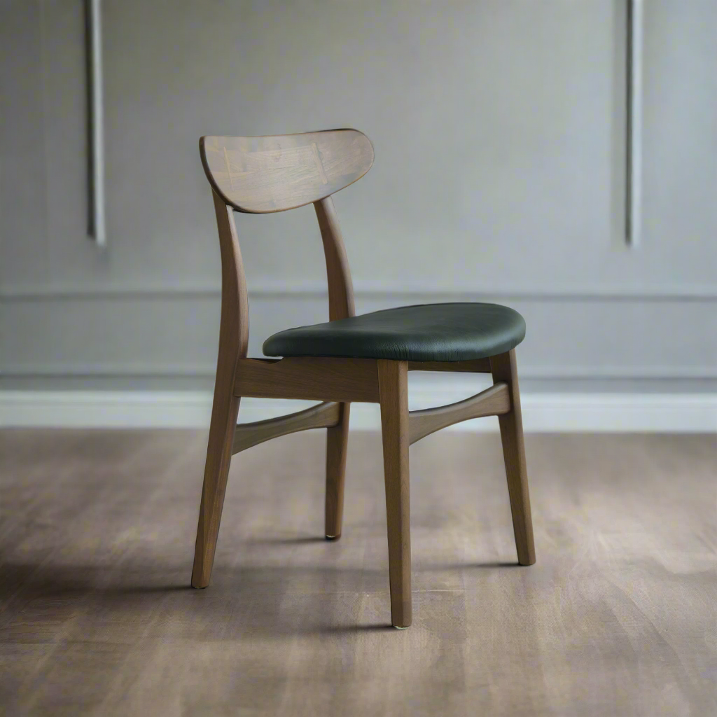 Isabella Mid Century Dining chair - Solid American Black Walnut