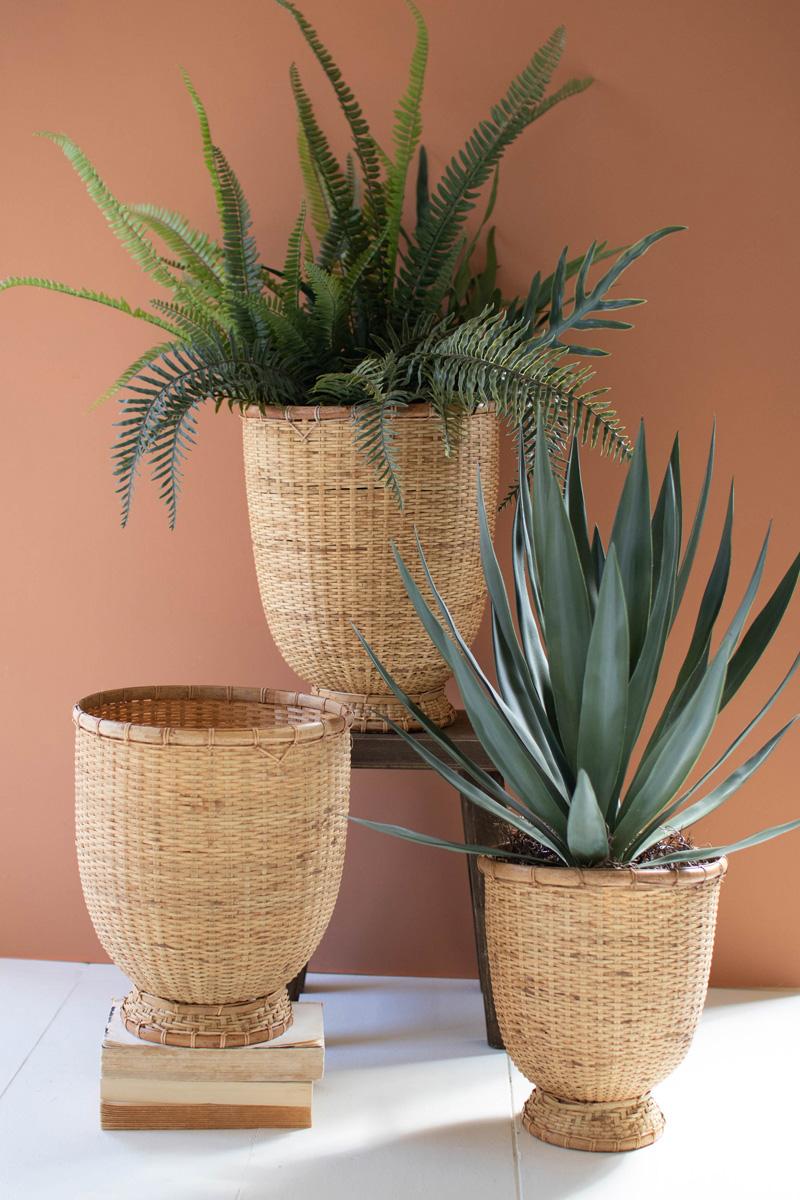 Split Cane Baskets - Set of 3