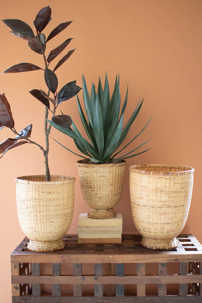 Split Cane Baskets - Set of 3