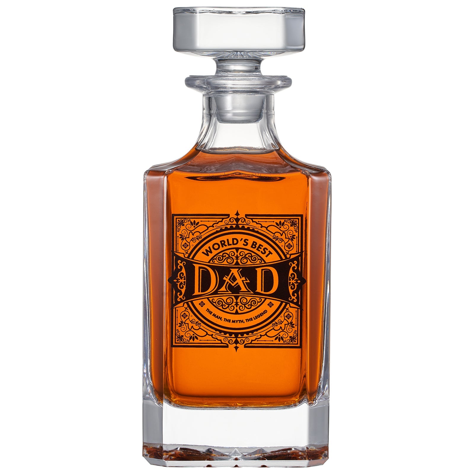 Gift For Dad Whiskey Decanter Gift Set 730ML Decanter 2 Whiskey Glass Fathers Day Birthday Housewarm
