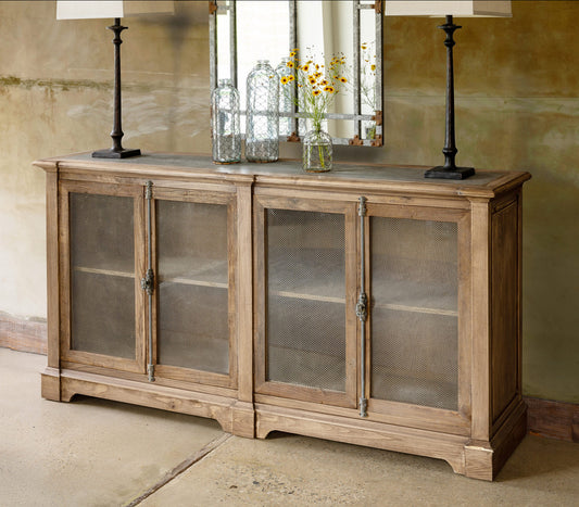 Whiskey Cabinet Aged Zinc Top
