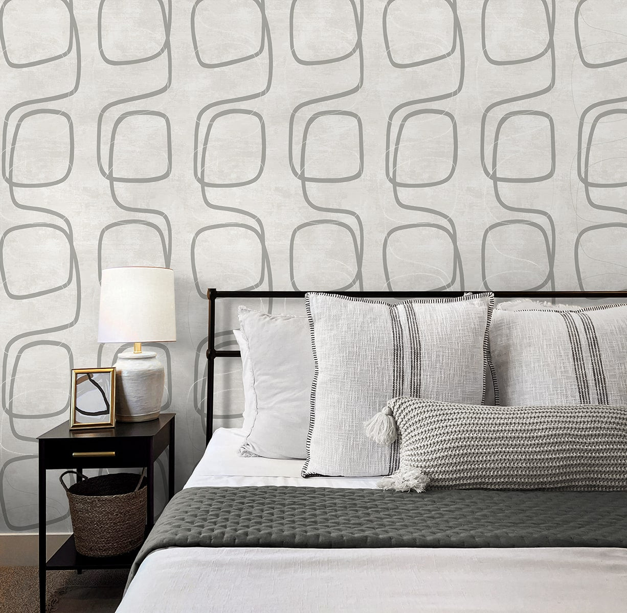 Geometric Textures Forcella Geometric Unpasted Wallpaper