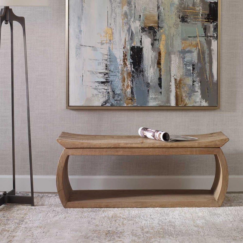The Alder Reclaimed Elm Accent Bench/Stool
