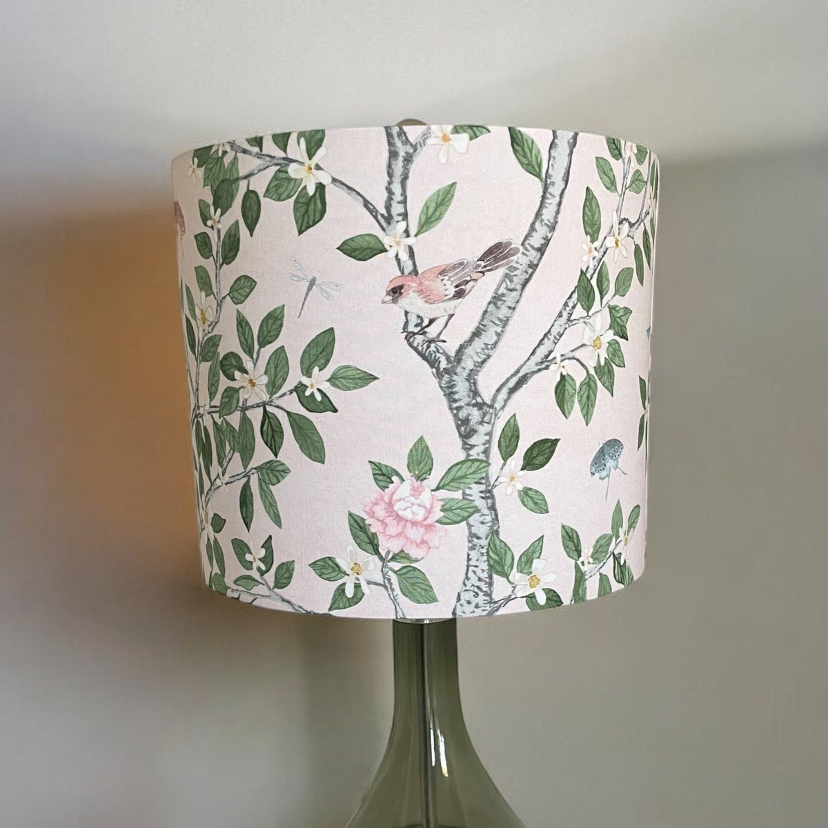 Pink Chinoiserie Lampshade in Elsie's Garden