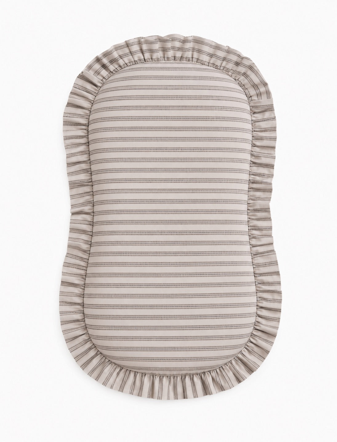 Grey Ivory Stripe Baby Lounger Cover
