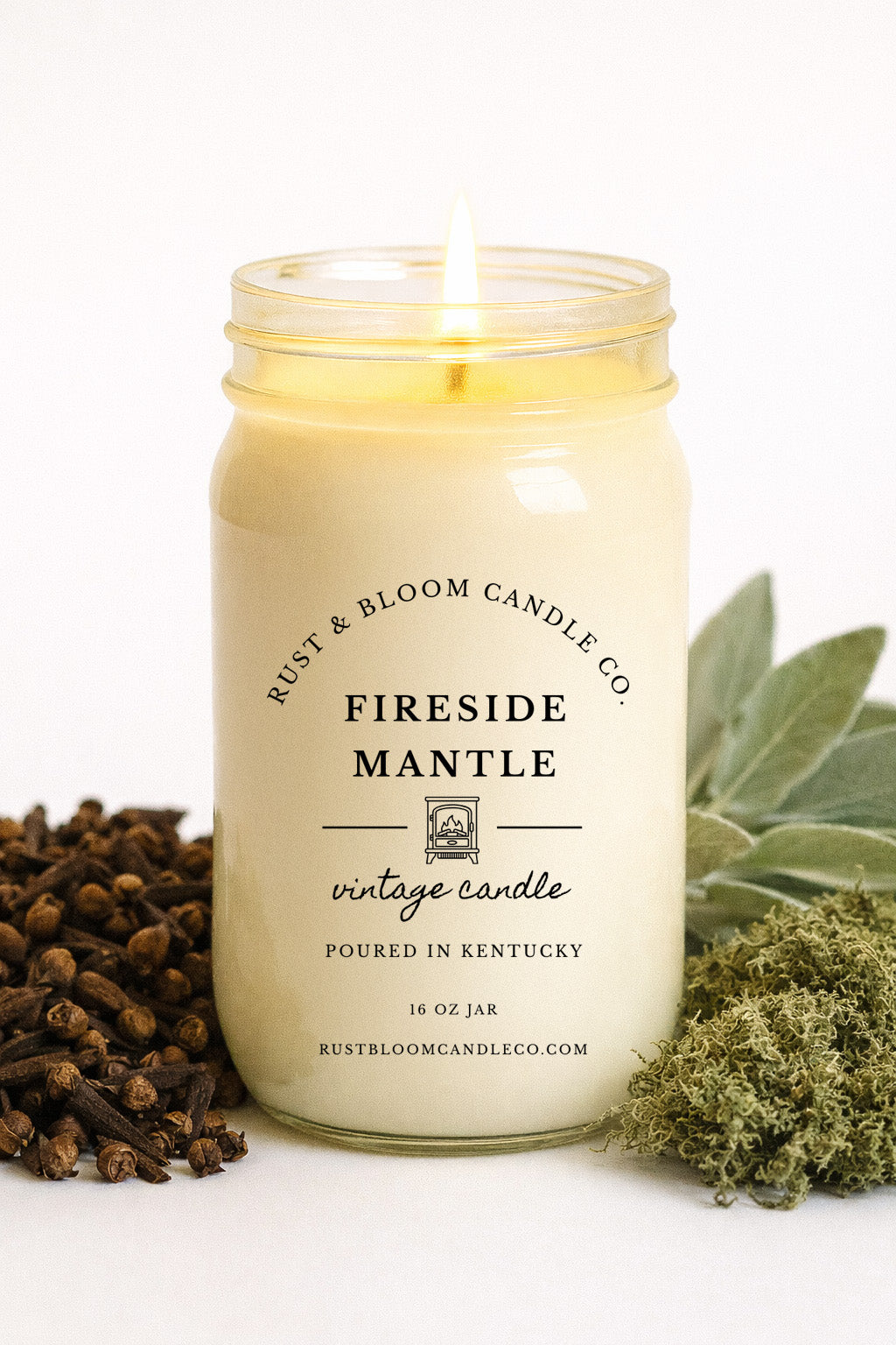 Fireside Mantle 16 Oz Soy Candle