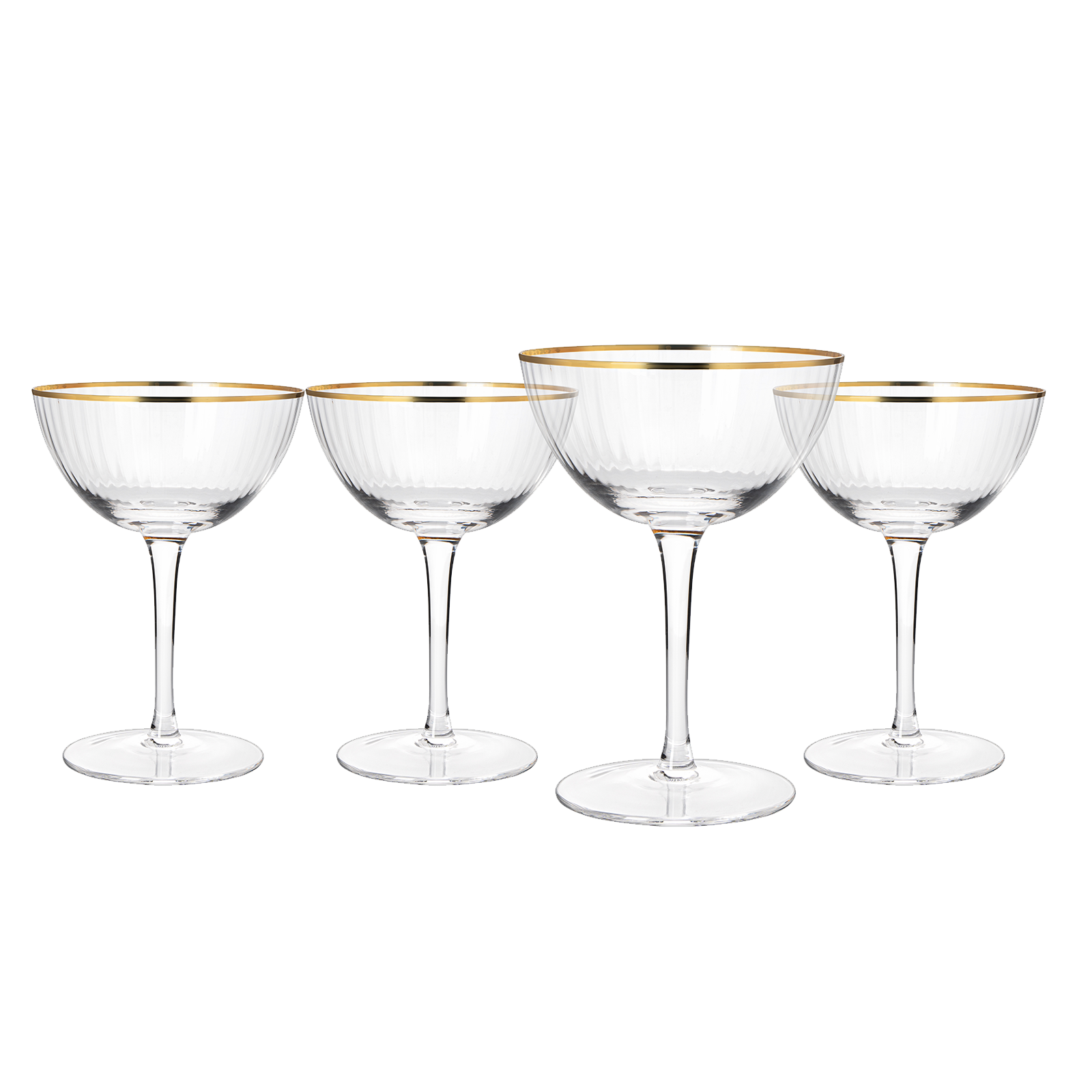 Gold Rim Glasses 6 Oz Set Of 4 Gold Rim Classic Manhattan Glasses For Martini Cockta