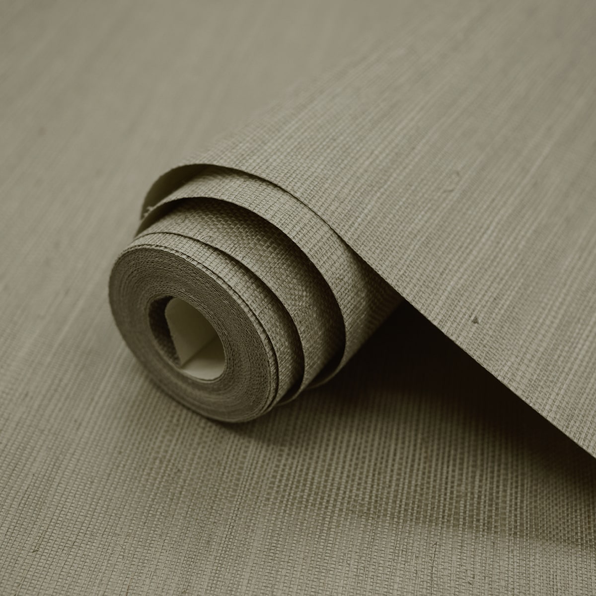 Taupe Smoke Sisal Grasscloth Unpasted Wallpaper