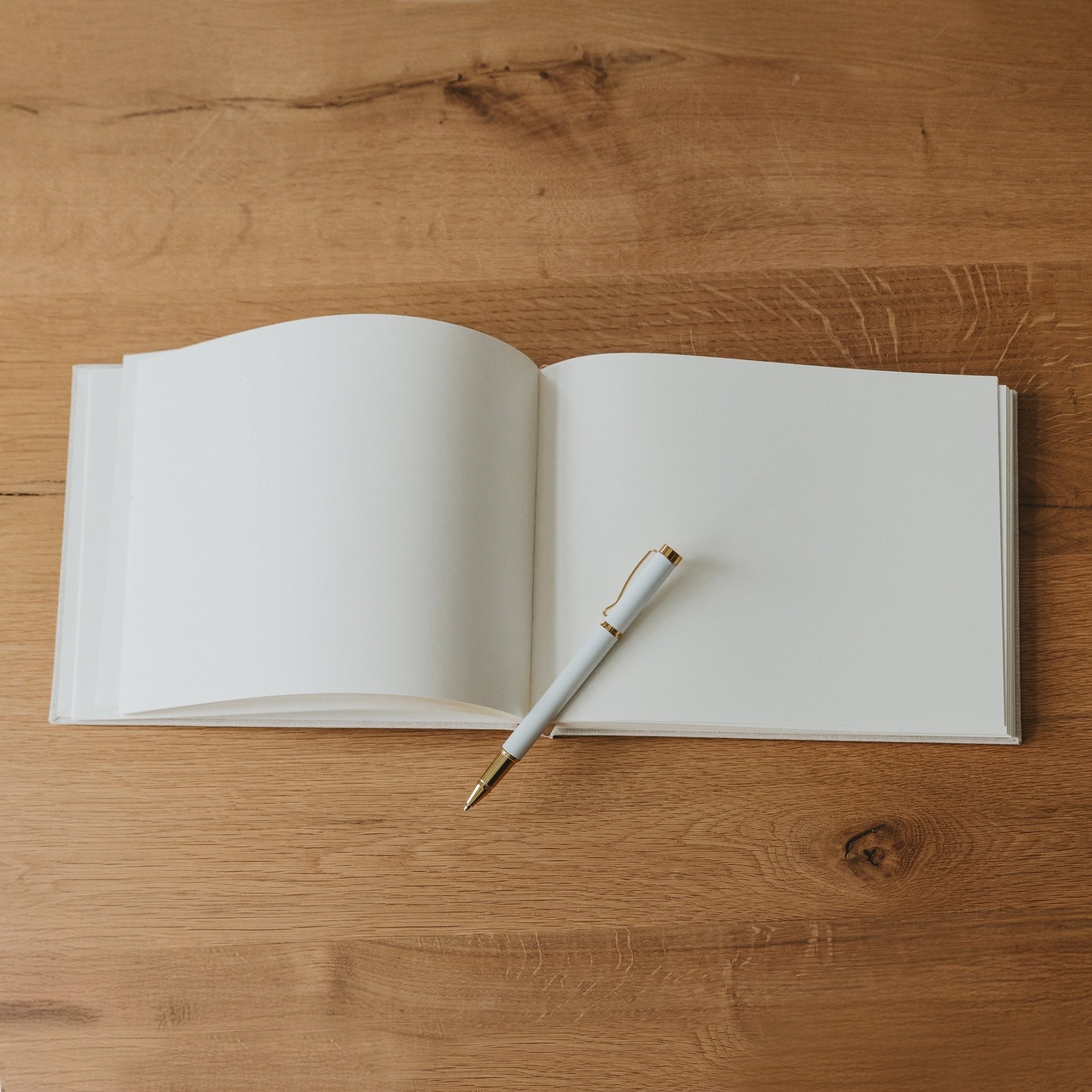 Tan Wedding Guestbook
