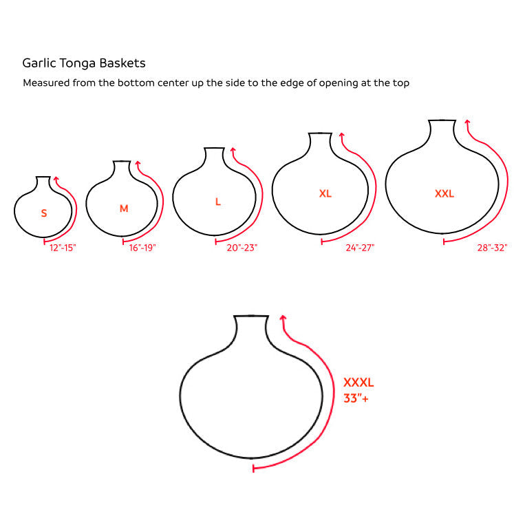 Garlic Tonga Sculptural Basket - XL
