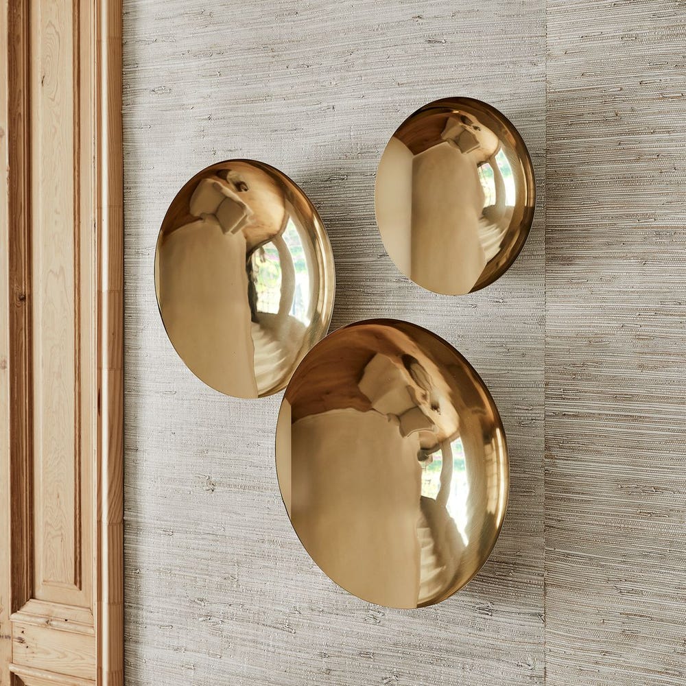 Aurélie Golden Bowls, Wall Decor