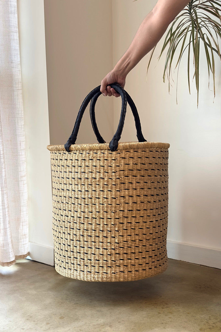 Hold Everything Hamper - Horizontal Black Dashes