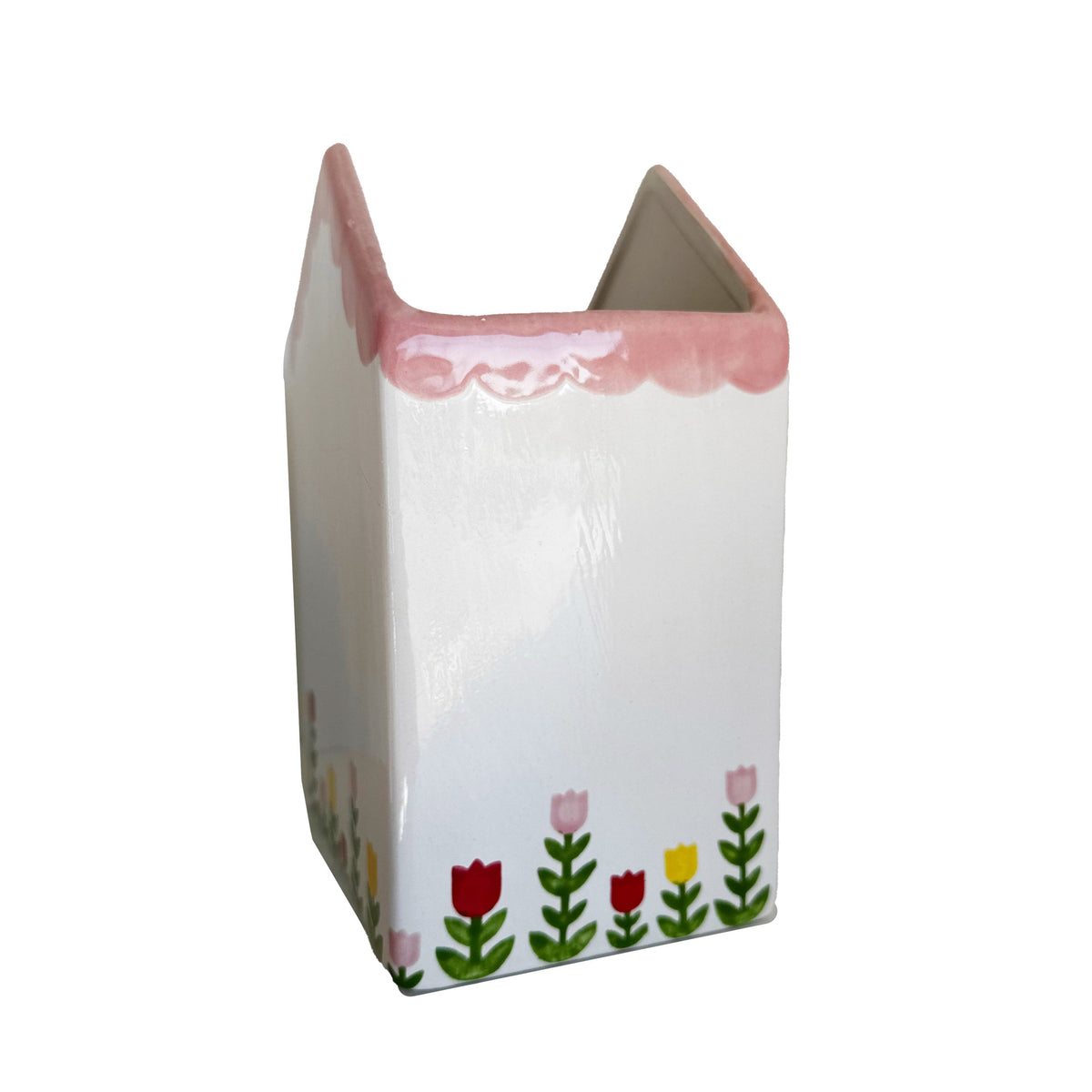 Tulip Fever Scalloped House Vase/Container