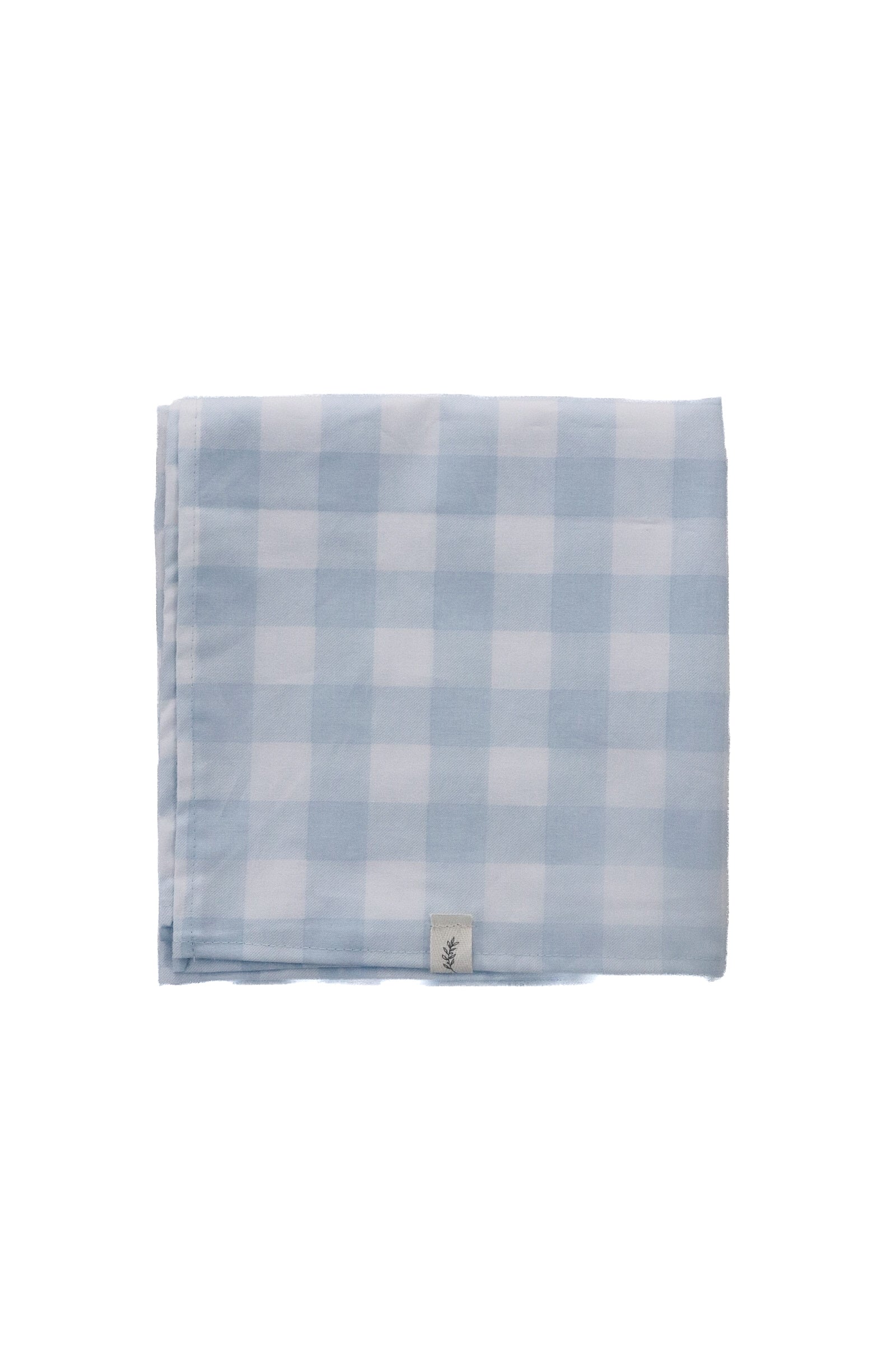 Light Blue Checkered Blanket