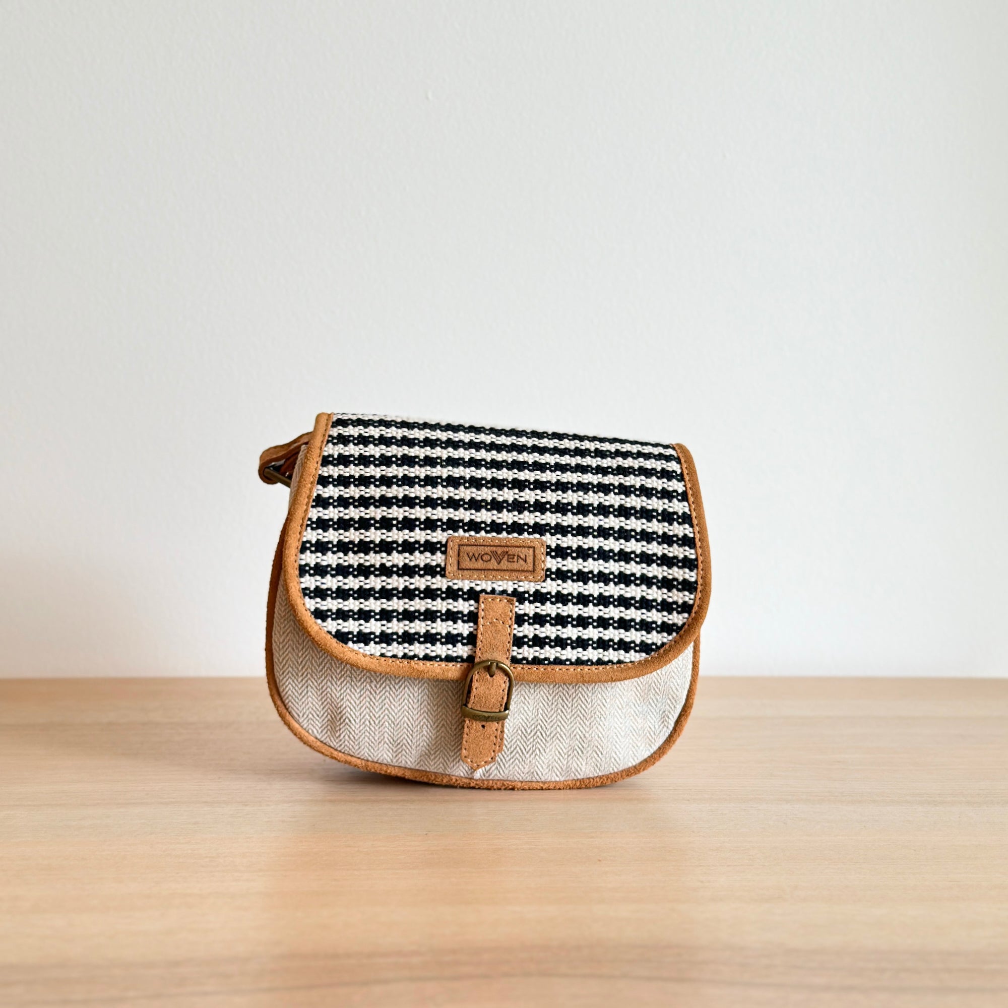 WOVEN satchel bag - Mint Green