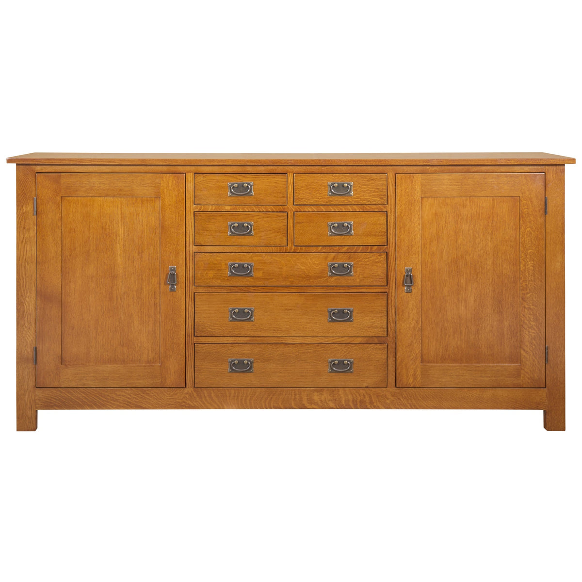 Mission 7 Drawer Sideboard with 2 Doors - Michael's Cherry (MC-A) - 82"