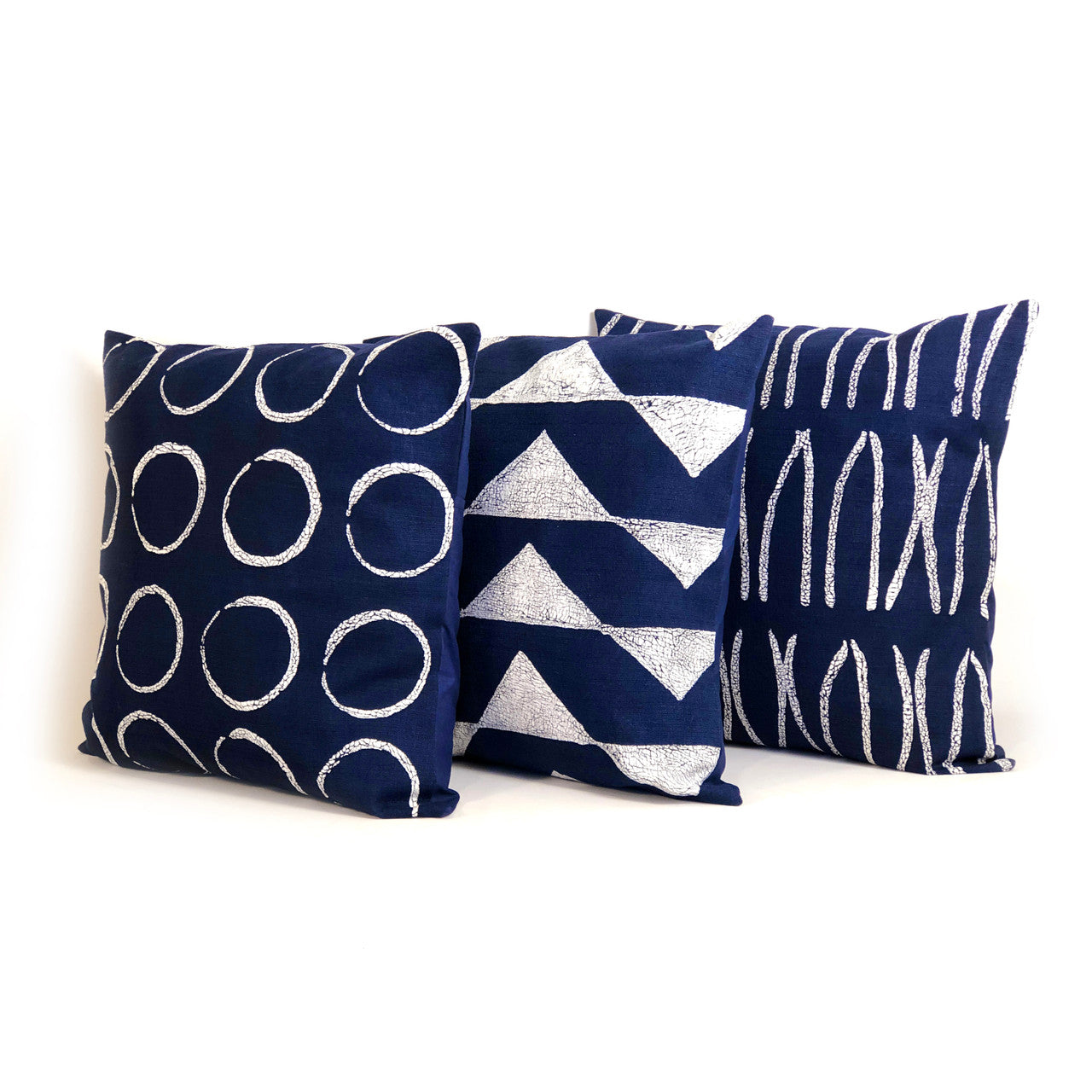 Sadza Circles Pillow Cover - Touareg Indigo