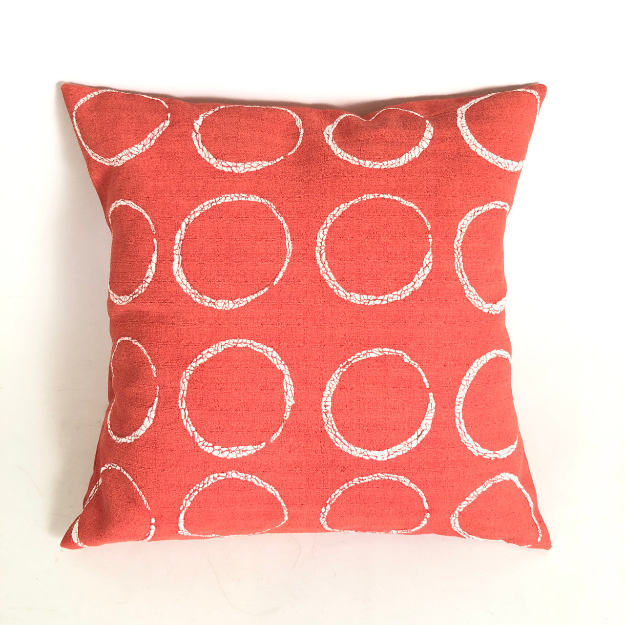 Sadza Circles Pillow Cover - Madagascar Coral