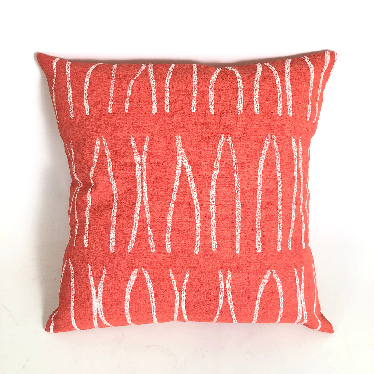Sadza Lines Pillow Cover - Madagascar Coral