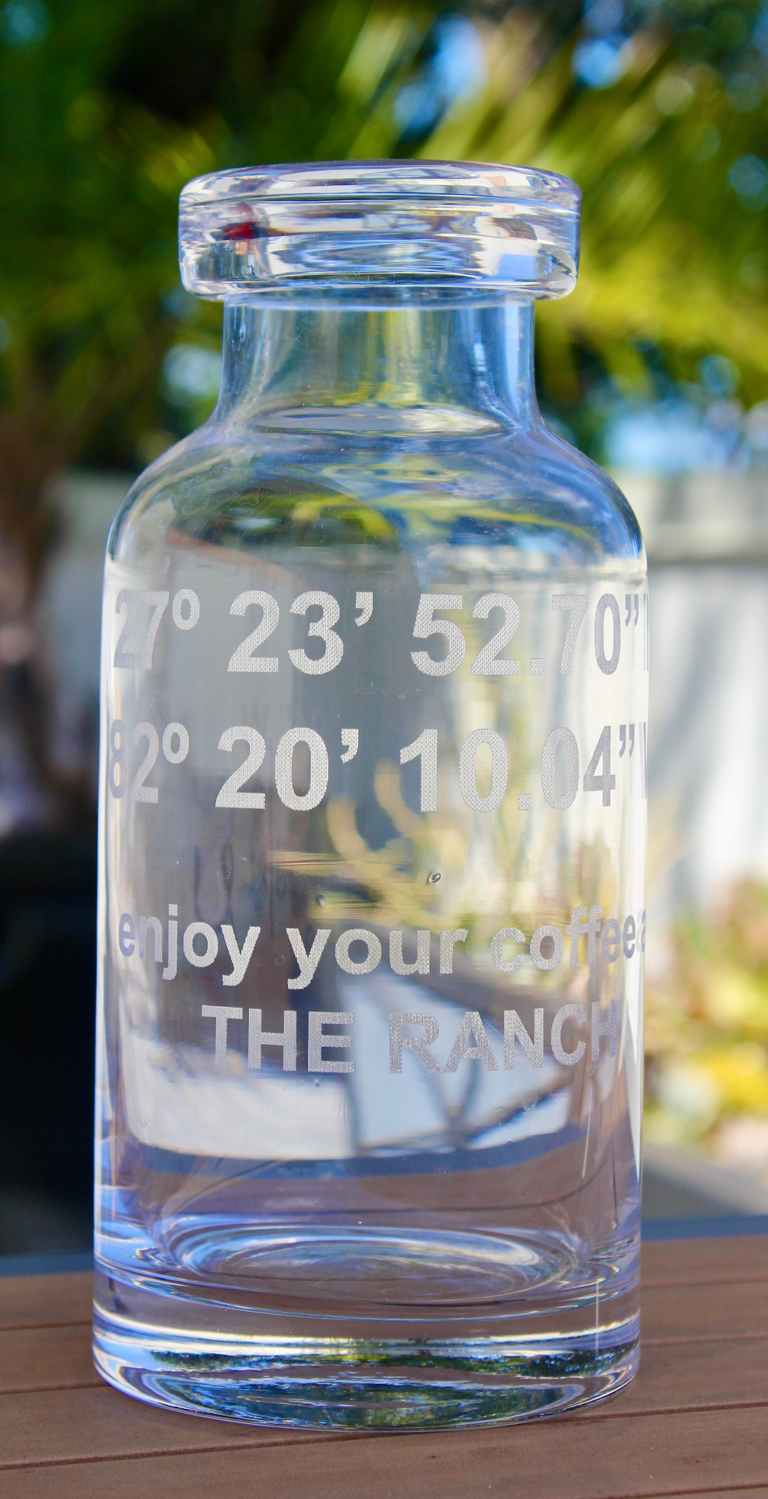Custom Engraved Glass Carafe