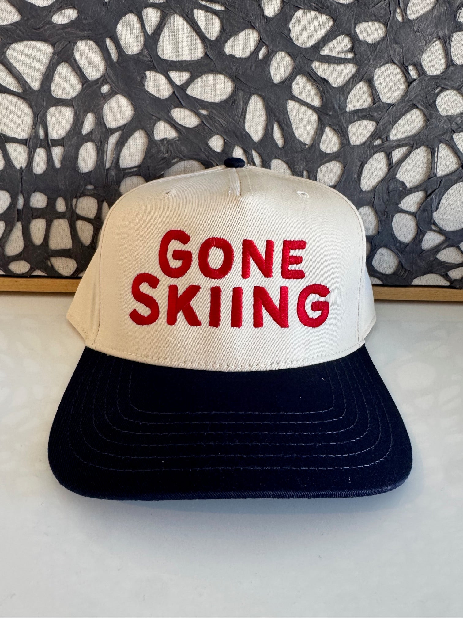 GONE SKIING trucker Hat