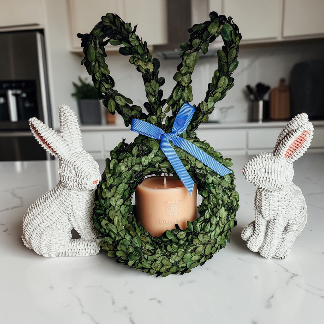Bunny Wreath Boxwood