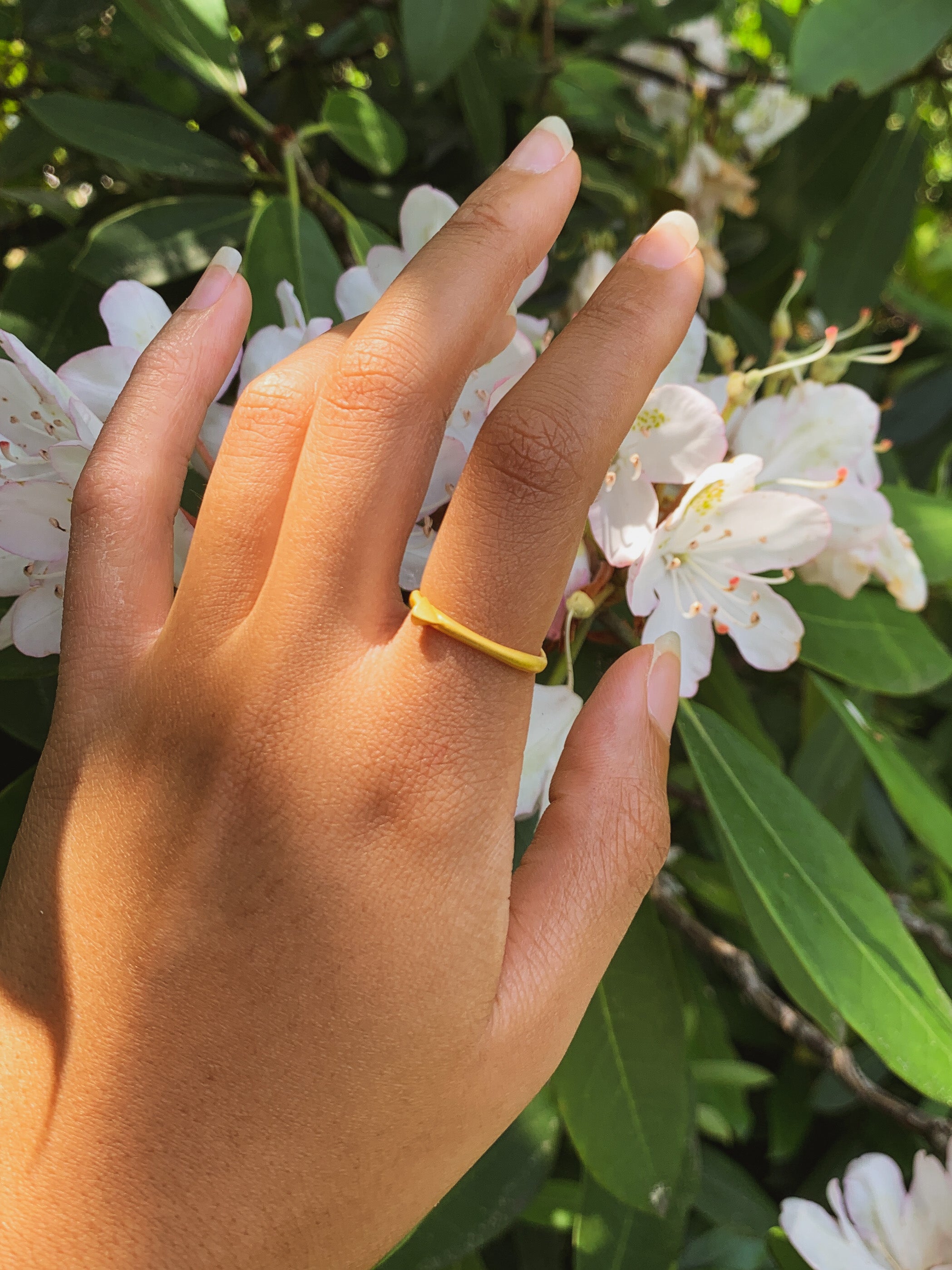 Triangle Stud Stacking Ring