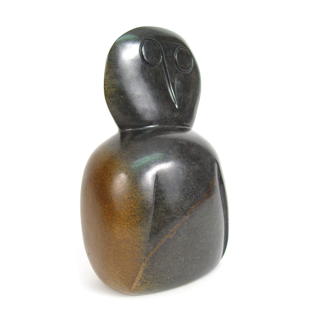 Stone Owl - Abstract Sculpture - One of a kind sculpture