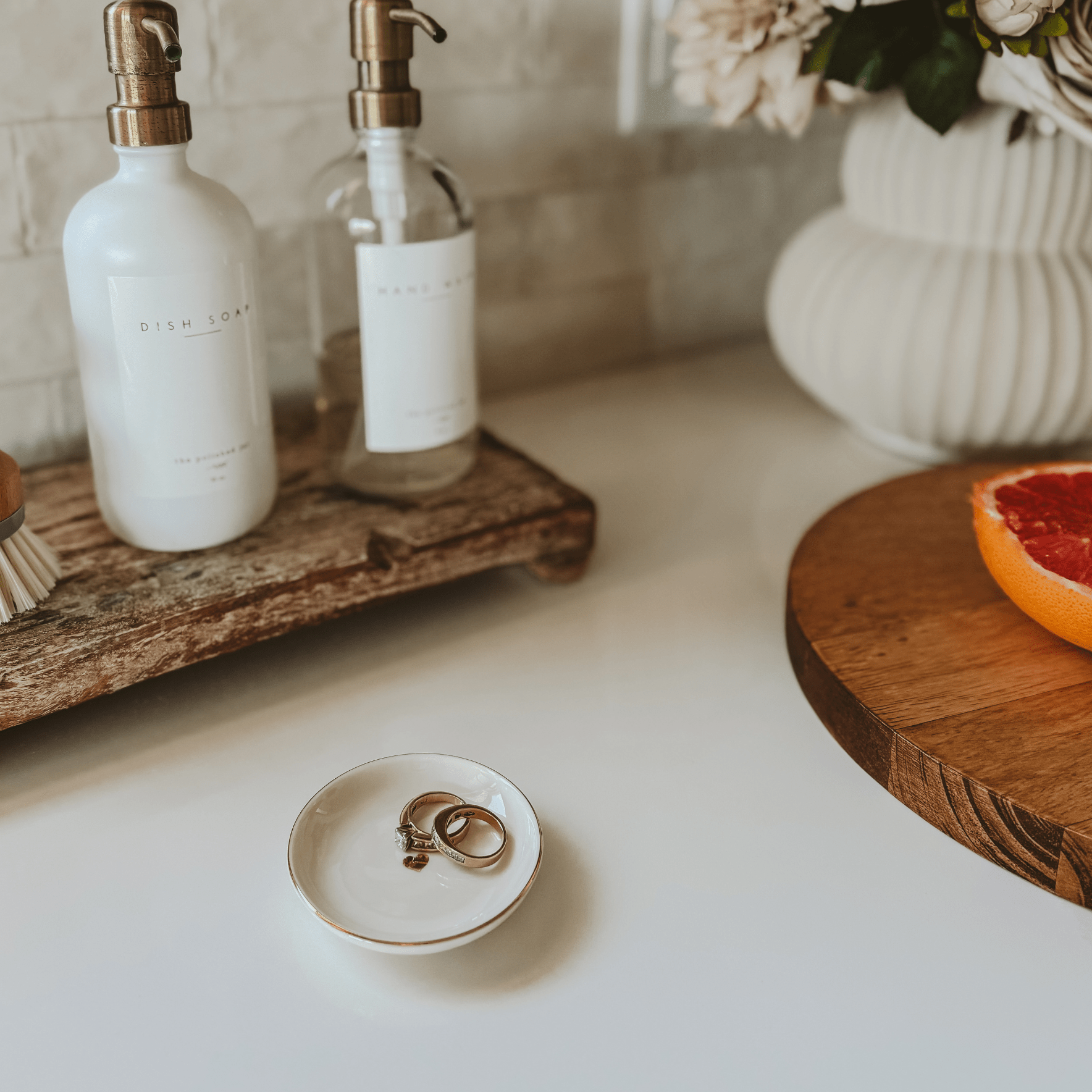 Gold Heart Jewelry Dish