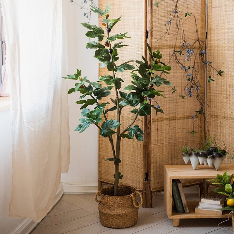 Artificial Silk Fig Tree In Pot