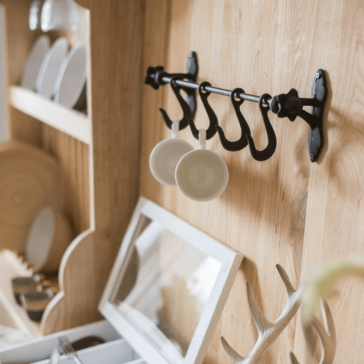 Farmhouse Iron Hook Rail