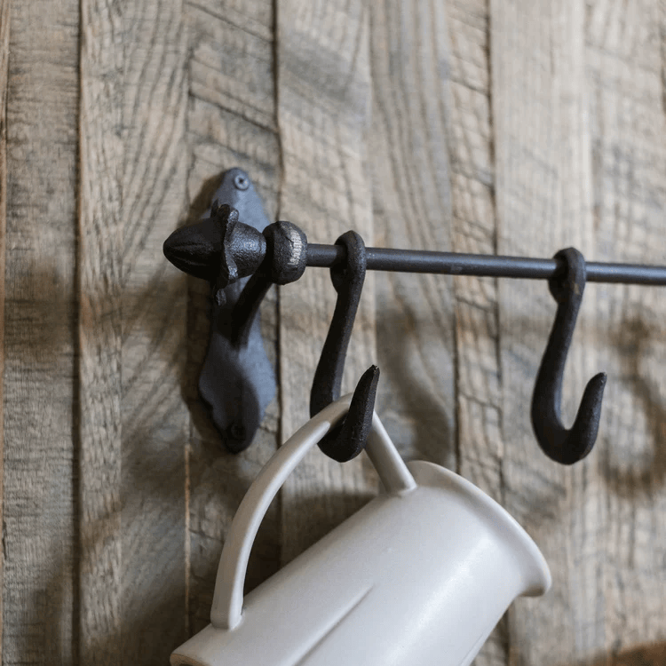 Farmhouse Iron Hook Rail